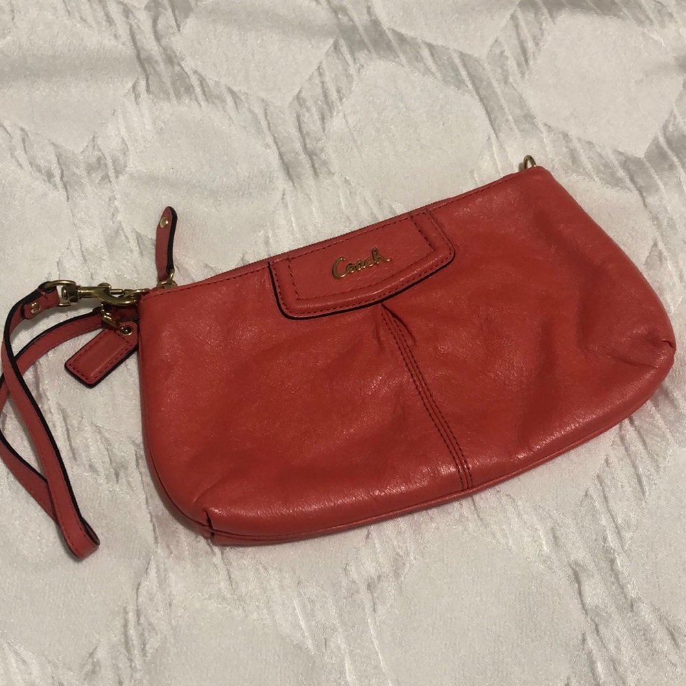 Coah Wristlet/Wallet in Coral